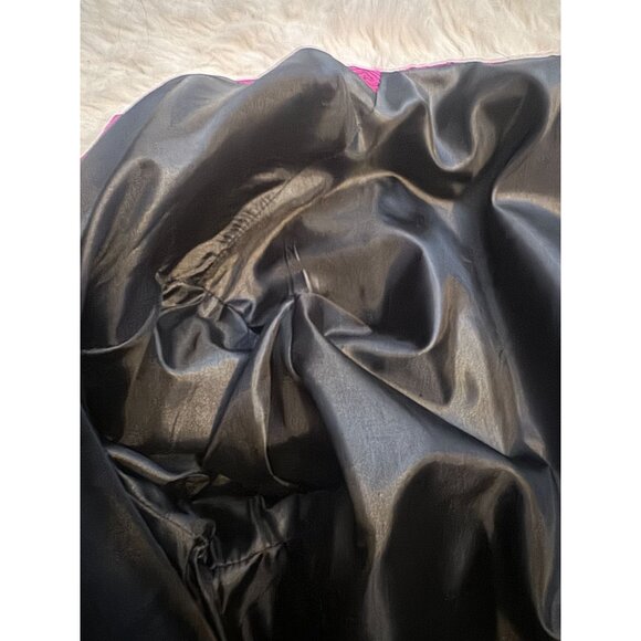 Vintage Hui Ying Asian Mandarin Satin Brocade Embroidered Jacket L - Picture 9 of 11